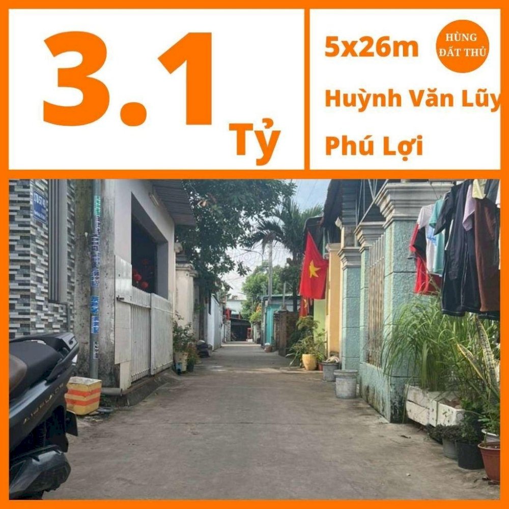 Bán Đất 2Mt Hẻm 178 Huỳnh Văn Lũy Phú Lợi