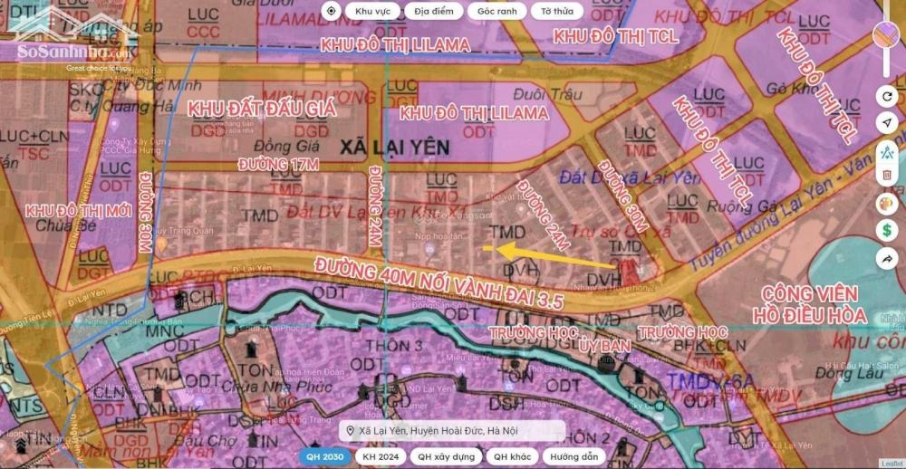 Hàng Hot! E tổng hợp những lô đất dịch vụ Lại Yên, S từ 50 - 146m2 giá đầu tư. ACE tham khảo ngay