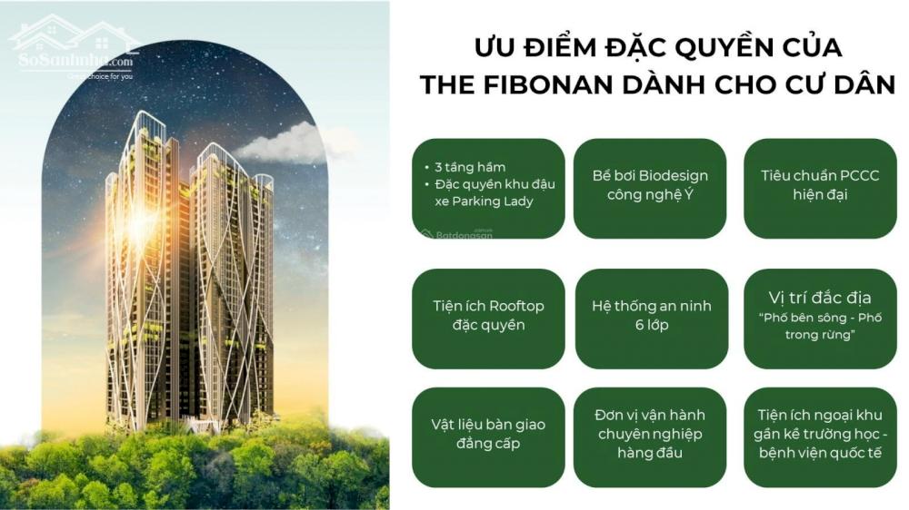 Nhận booking quỹ căn VIP 2PN,3PN dự án căn hộ cao cấp The Fibonan