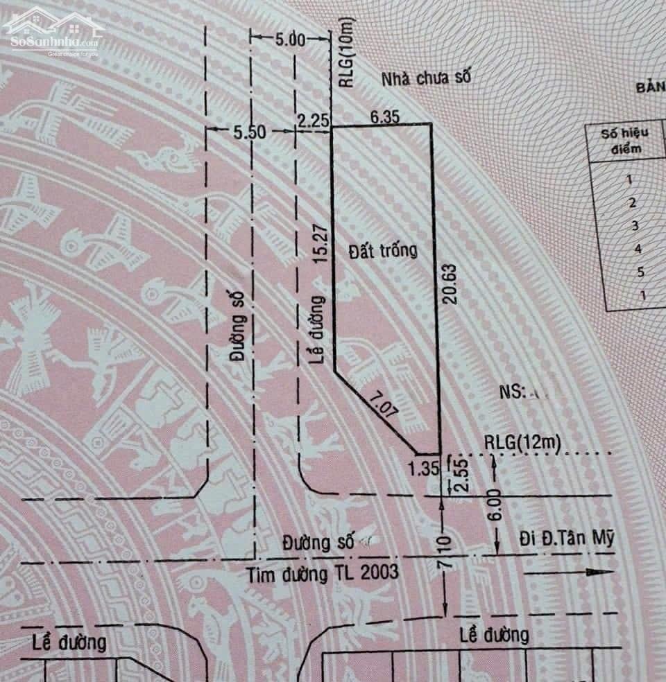Bán lô góc 2 MT đường số 1 ngay chợ Tân Mỹ, sát Phú Mỹ Hưng , P. Tân Phú, Quận 7 - Giá: 19.5 Tỷ TL. (CN: 117.3m2)
