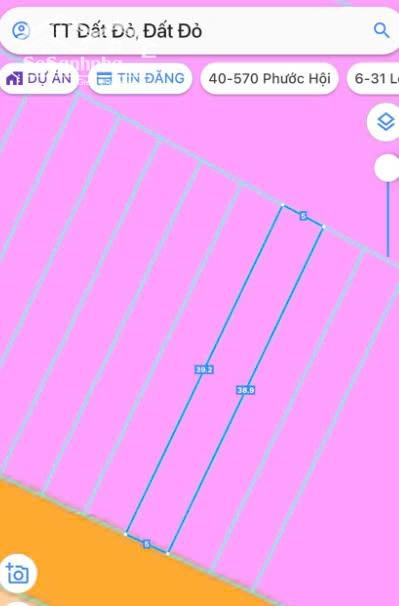 Cần bán lô đất cực đẹp 194,5m2 MT nhựa thị trấn Đất Đỏ, dân cư hiện hữu