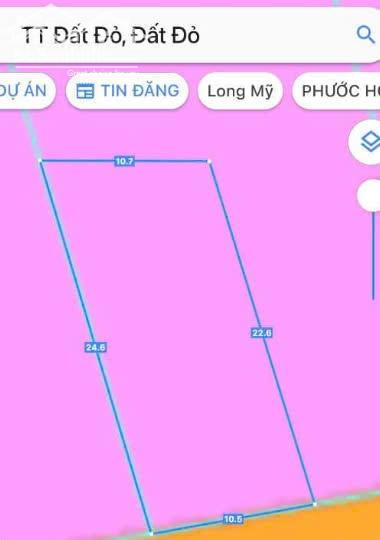 Bán gấp lô đất thị trấn Đất Đỏ huyện Đất Đỏ tỉnh BRVT diện tích 232m2