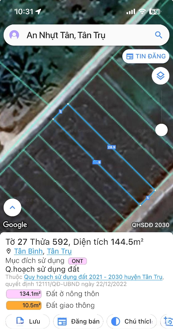 Cần Bán Nhà Riêng Giá Bán 595 Triệu Vnd Tại Tân Trụ, Long An