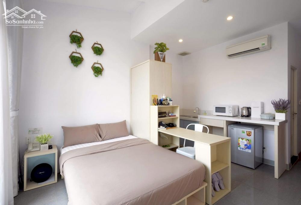 Cho thuê căn hộ studio ban công, Q1 gần ĐH Văn Lang, CV 23/9, chợ Bến Thành