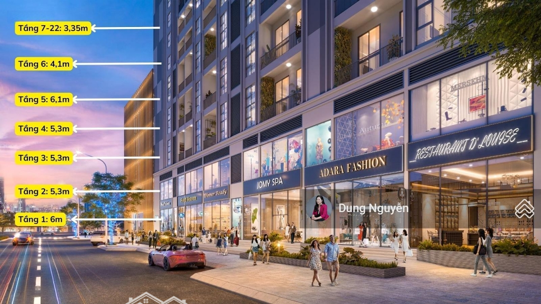 Shophouse Mặt Chính Chung Cư The Wisteria , Ký Trực Tiếp Chủ Đầu Tư, Hỗ Trợ Vay 70%, Sổ Lâu Dài.