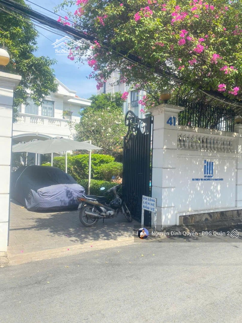 Hot - Biệt Thự Mặt Tiền Đường Ngô Quang Huy - Thảo Điền. Diện Tích: 450M2 - Trệt 1 Lầu - 99 Tỷ