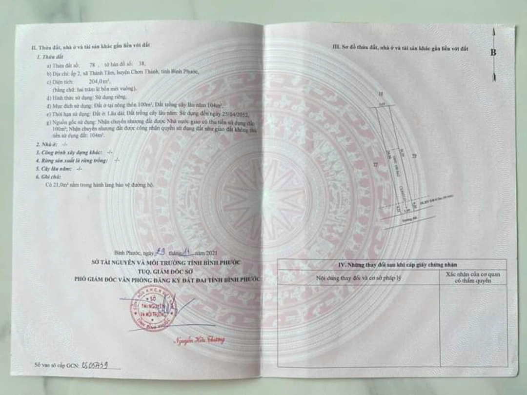 Bán Gấp Cặp Đất Liền Kề Ngay Khu Trung Tâm Kcn Chơn Thành, Bình Phước 400M2 - 900 Triệu