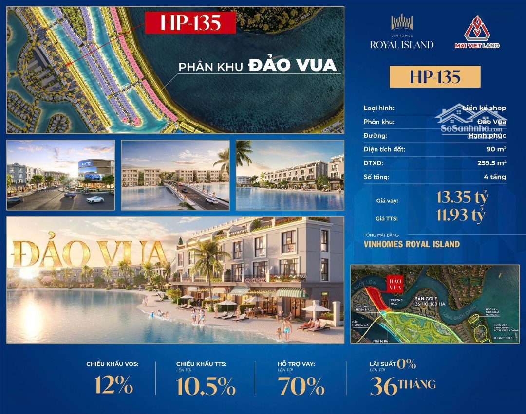 Bán Shophouse 90M2 Tại Vinhomes Royal Island, Giá Bán 11,9 Tỷ Vnd - Cơ Hội Đầu Tư Lớn!