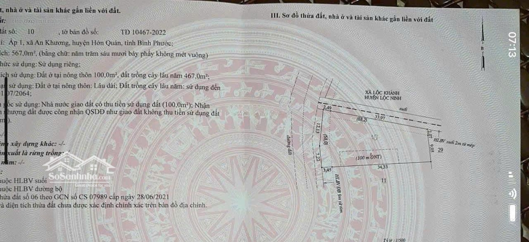 Chỉ Hơn 200 Triệu Có Ngay Lô Đất An Khương, Hớn Quản, Bình Phước, Liên Hệ: 0898847779