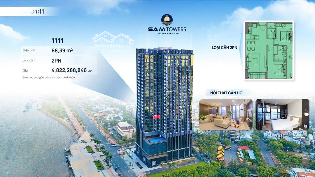 Căn Hộ Mặt Tiền Sông Hàn, Ngắm View Pháo Hoa, Sổ Hồng Lâu Dài. Giá Gốc Từ Chủ Đầu Tư