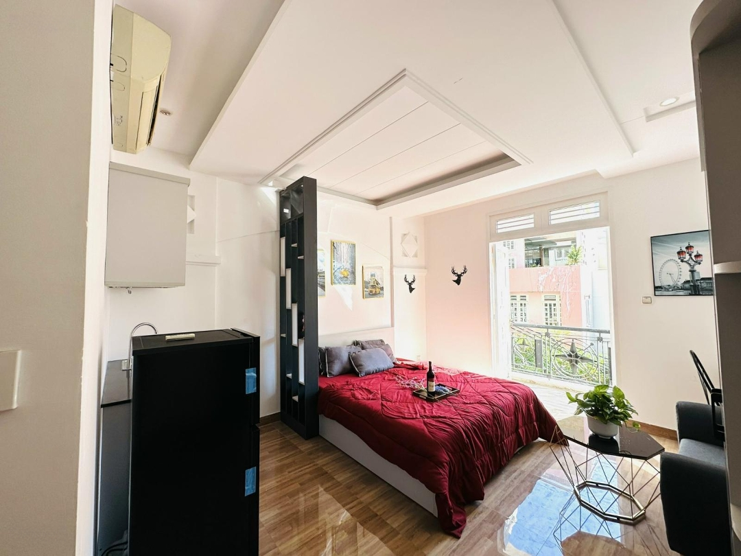Căn Hộ Studio Ban Công Full Nội Thất Phùng Văn Cung