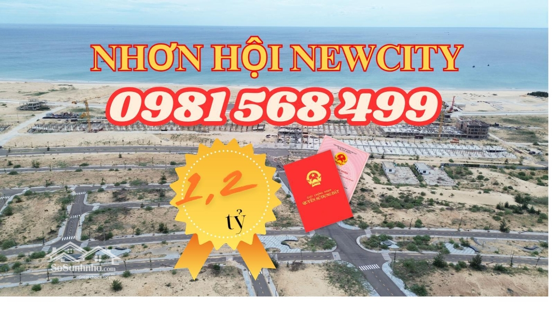 Nhơn Hội New City Giá Cắt Lỗ Sâu Tháng 11/2024, Giá Rẻ Nhất Thị Trường, Liên Hệ: 0981568499 Giá Bán 1Tỷ2X/Nền
