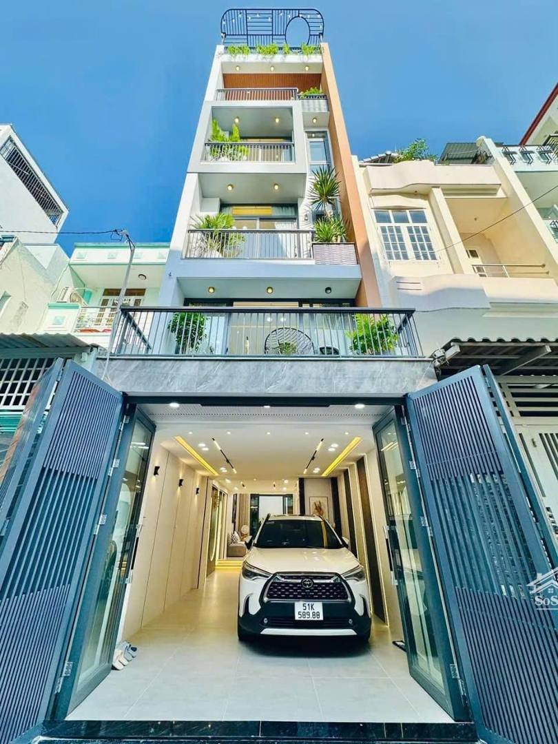Nhà Full Nội Thất Hẻm Xe Hơi Quang Trung - P.8 4M X 17M 4 Lầu. 4 Phòng Ngủ 6 Wc=35 Triệu/Th