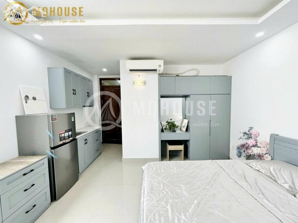 Căn hộ cửa sổ thoáng, full nt, thang máy gần vòng xoay Hàng Xanh, Hutech, Ngoại thương, GTVT, Pearl Plaza, Landmark