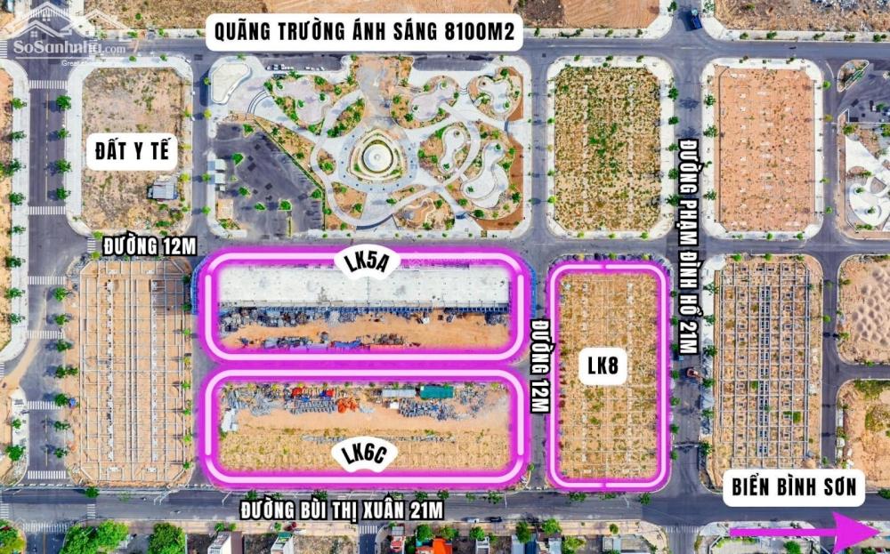 Cần bán Biệt thự dự án Dự án khu đô thị mới Bình Sơn Ocean Park, Diện tích 361m², Giá 16 Triệu/m²