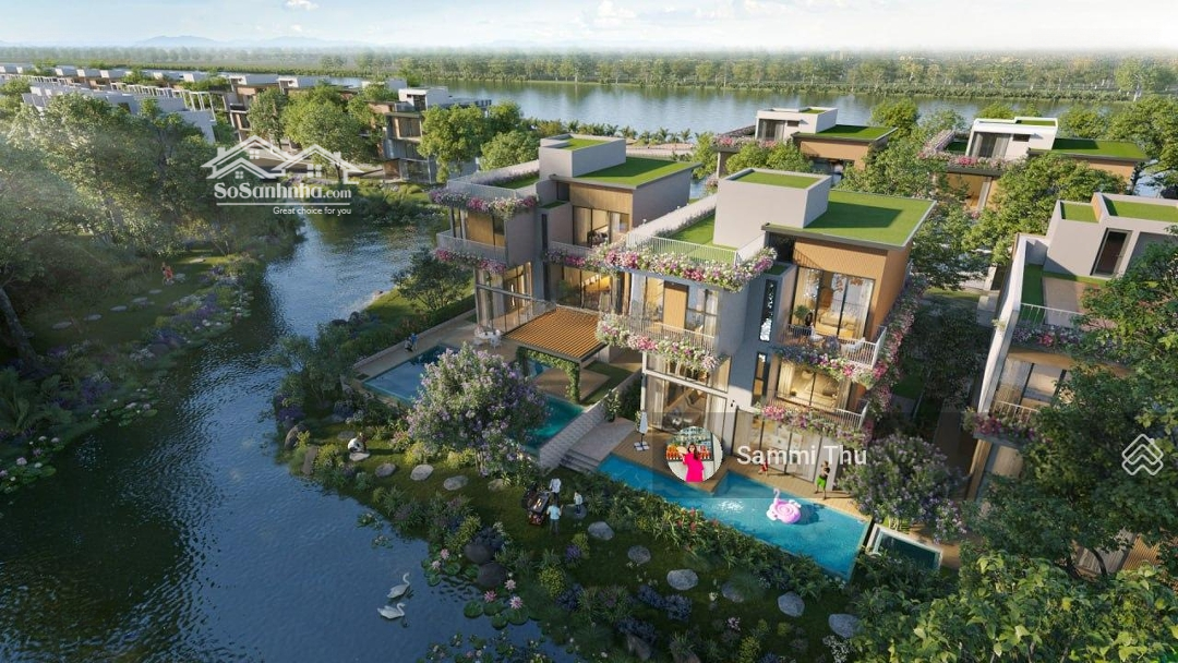 Eco Village - Biệt Thự Ven Sông Sát Bên Khu Resort 6 Sao Kempinski - 200M2 - Cực Hiếm