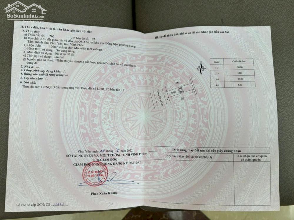 BÁN ĐẤT ĐỒNG TÂM CẠNH CÂY XĂNG LAI SƠN, BĂNG 2 QL 2C VĨNH YÊN – VĨNH PHÚC