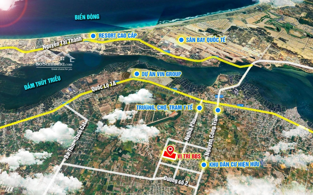 Đất Thổ Cư Ở Đô Thị Cam Nghĩa - Cam Ranh, Đường Bê Tông Quy Hoạch 16M, Pháp Lý Sổ Đỏ