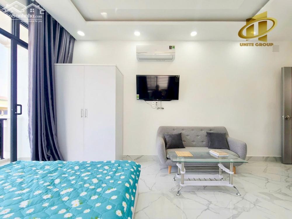 Cho thuê căn hộ ban công, Quận 4, gần CV Khánh Hội, cầu Ông Lãnh, cầu Kênh Tẻ