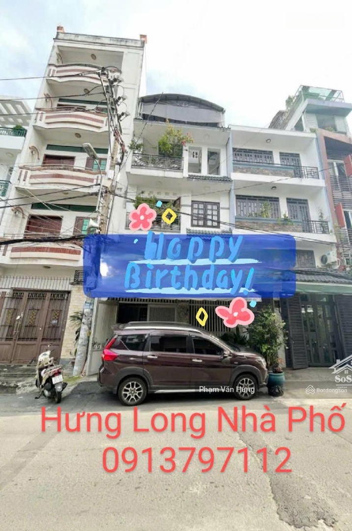 Bán Nhà Mtkd -61M2 - Ngang 5,3M -4 Tầng -Dương Bá Trạc Quận 8--Gần Cầu Nguyễn Văn Cừ -Chỉ 11,99 Tỷ.
