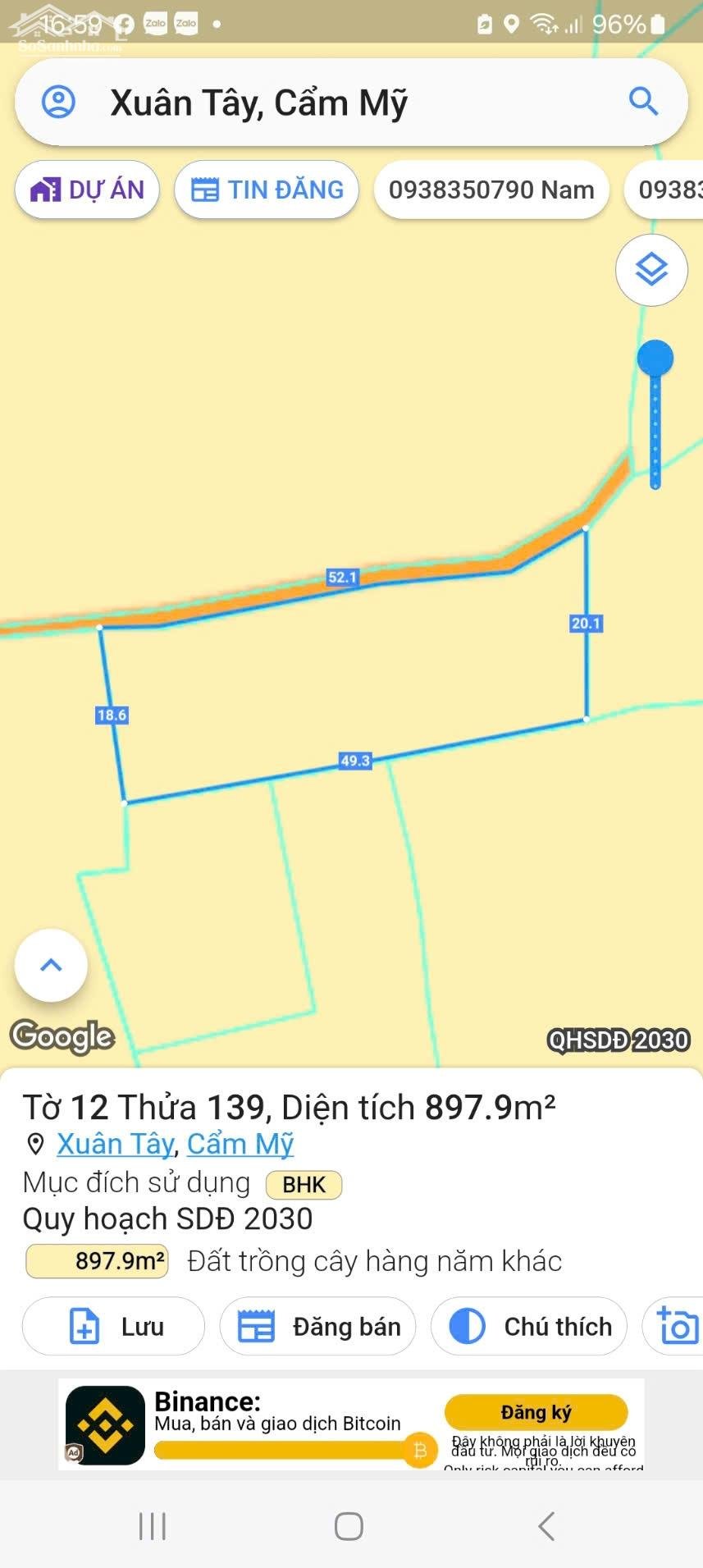 Cần bán 897m, xã Xuân Tây, huyện Cẩm Mỹ, Đồng Nai