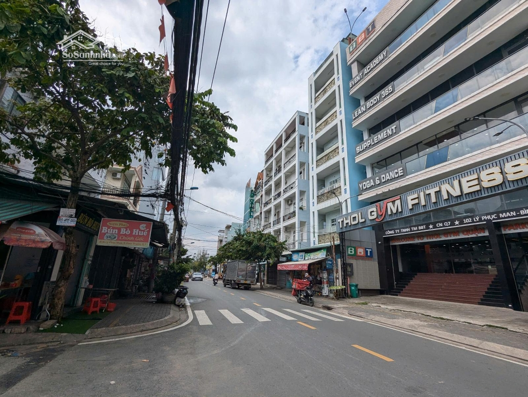 Bán Nhà Góc 2Mt Lý Phục Man, Bình Thuận, Quận 7. Dt(8X25M), Xd: Hầm 7 Tầng, Hđt 200 Triệu. Giá: 27 Tỷ