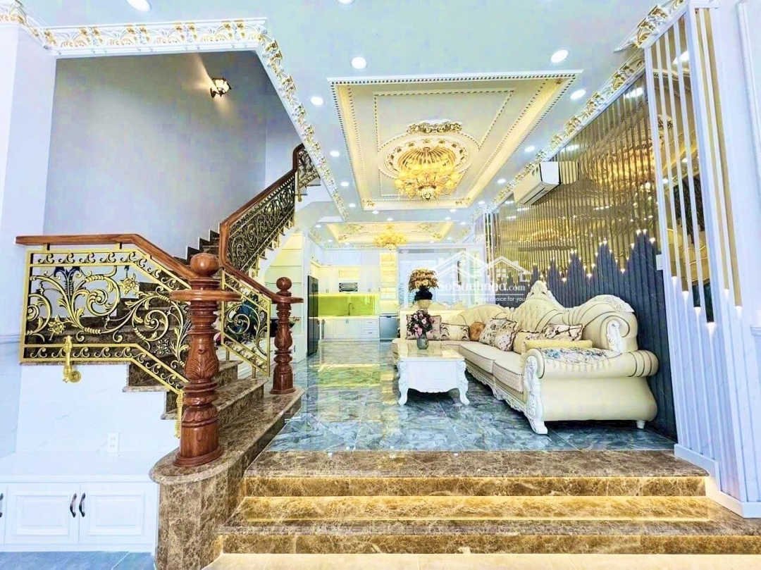 [Nhà Bè] Cặp Nhà Tân Cổ Điển Full Nội Thất Giá Nhỉnh 9 Tỷ - 80M2(5X16) 4 Tầng - Oto Ngủ Trong Nhà,