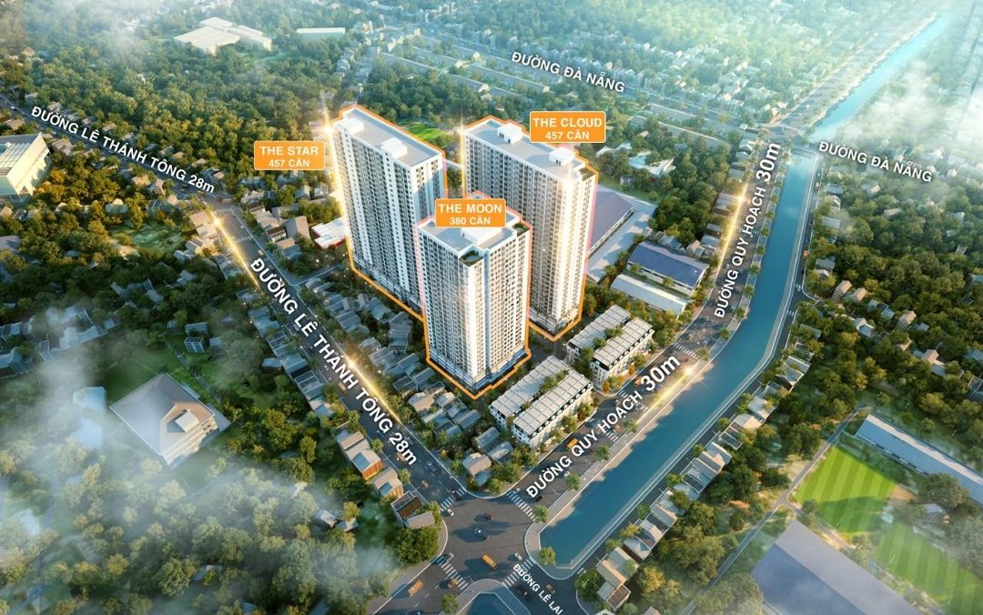 Nhận Đặt Chỗ 20 Triệu/Căn Toà Ct2, Toà Đẹp Nhất Dự Án 384 Lê Thánh Tông, Moonbay Residence