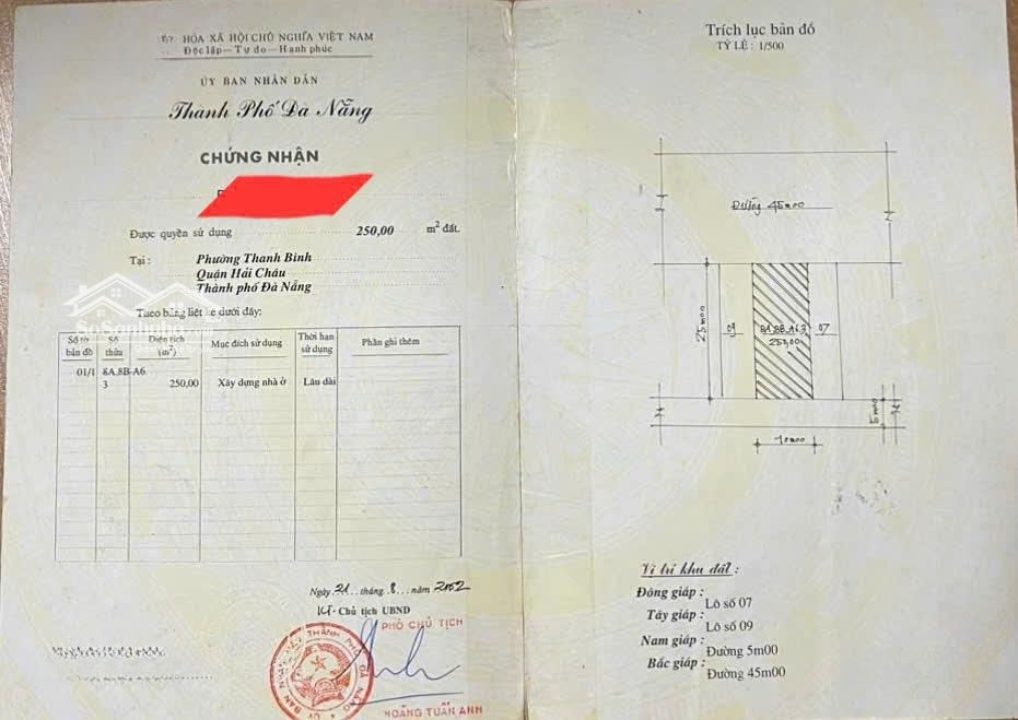 Bán 3 Lô Liền Kề Biển Nguyễn Tất Thành, Thanh Bình, Hải Châu, Đà Nẵng, 375M2, View Đẹp