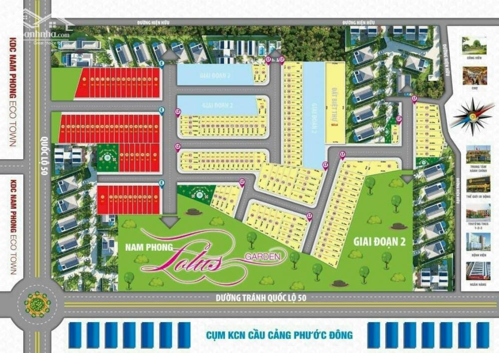 Chủ kẹt cần bán gấp 85,5m2 nền đẹp kdc Nam Phong Lotous giá rẻ đầu tư 750tr