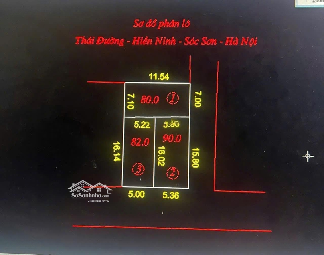 Chính Chủ Cần Bán 82M2, Mt5M Nở Hậu 5M22 Đất Thái Đường - Hiền Ninh - Quang Tiến - Ss - Hn.