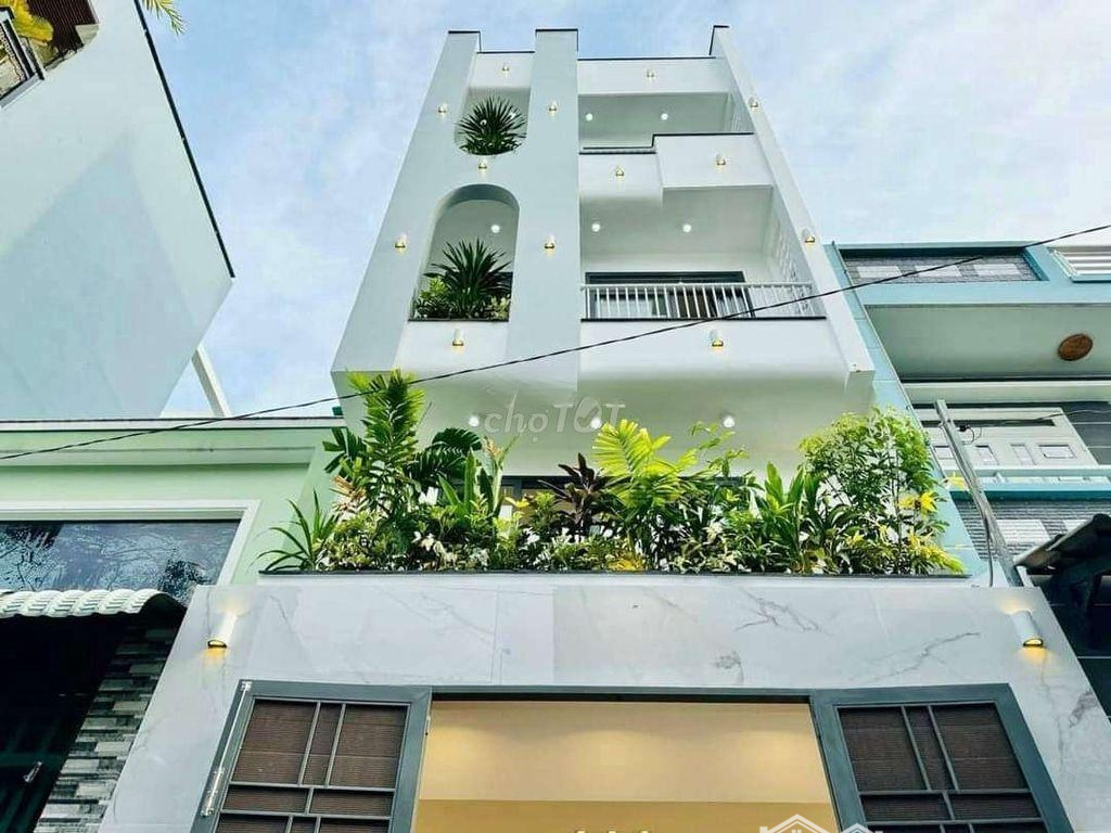 Hót Nhà Đẹp 4 Tầnghẽm Xe Hơi-Cmt8-P5-Tân Bình. Đối Diện Công Viên Lê Thị Riêngdiện Tích53M Giá Bán 8,5 Tỷ