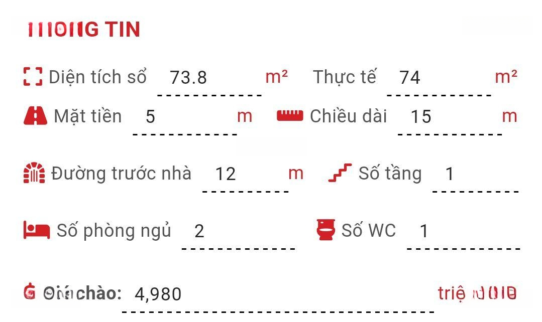 Bán Nhà Mặt Phố Trần Thị Hè, Giá Cực Chất, 4,98 Tỷ, 74M2, Q12, Hcm