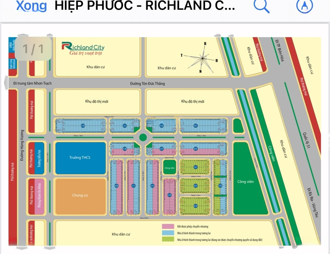 Ngộp Ngân Hàng Bán Gấp 1 Lô Đất Nền Có Sổ Dự Án Richland. Giá 18 Triệu/M2. Sổ Hồng Riêng Liên Hệ: 0941007090