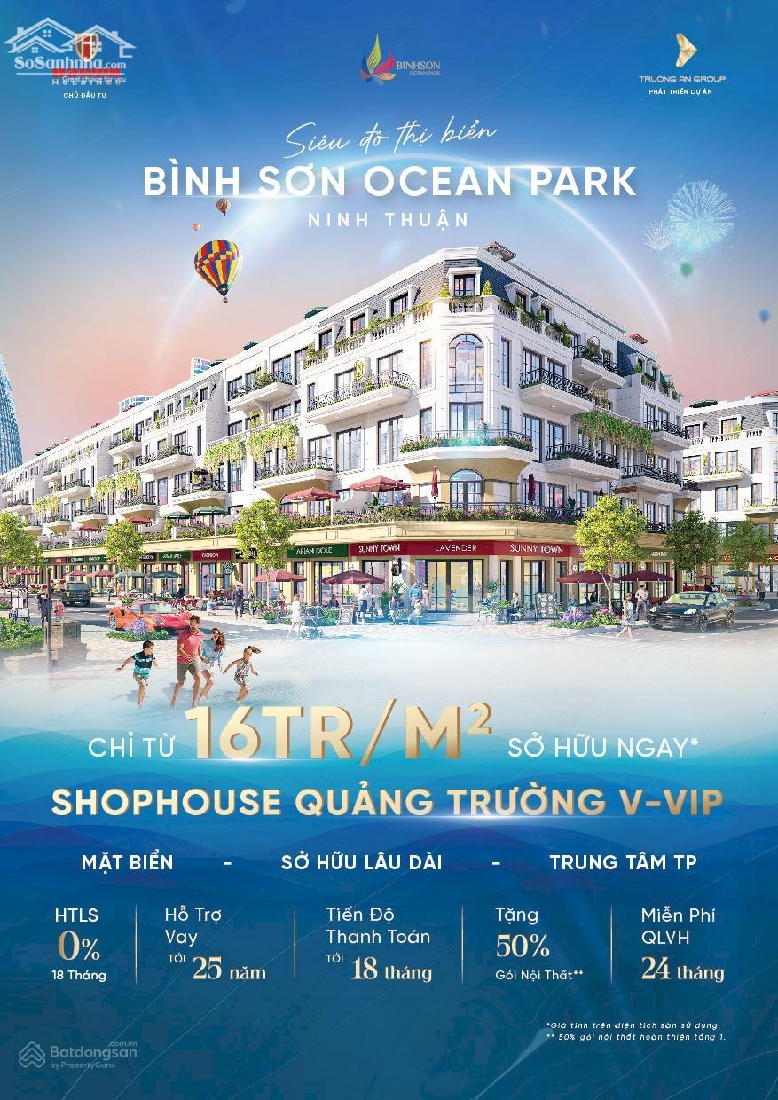 Shophouse mặt biển chỉ từ 2,5 tỷ tại Ninh Thuận sở hữu sổ hồng lâu dài
