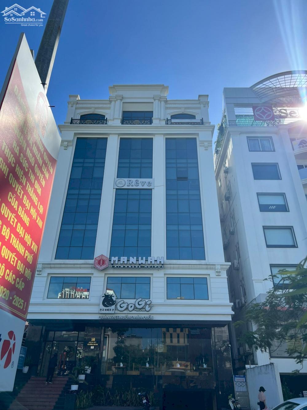 Cho thuê tầng 4 5 6 7 tòa nhà vị trí đẹp, dễ nhận diện tại đường Lê Hồng Phong