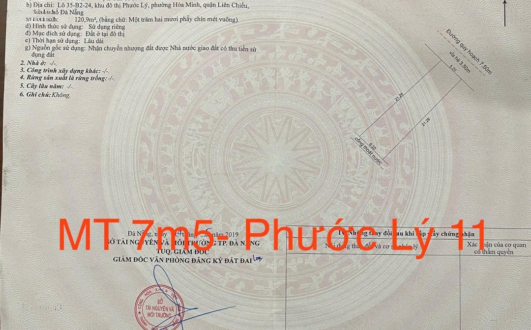Cần Bán Lô Đất Mặt Tiền Phước Lý 11 7M5 Sạch Đẹp Thích Hợp Ở, Xây Căn Hộ, Nhà Trọ Khu Phước Lý