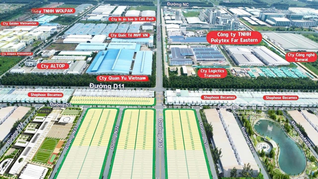 Bán Shophouse 150M2 Tại Đường Nc, Thị Trấn Lai Uyên, Bàu Bàng, Bình Dương, 1,4 Tỷ