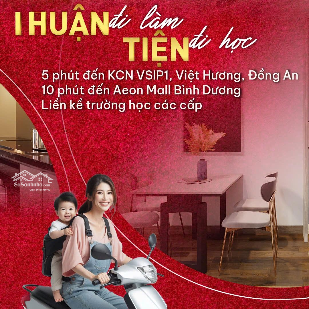 Chỉ 999 Triệu Sở Hữu Ngay Căn 1 Phòng Ngủtại Benhill Thuận An ( Pháp Lý Vô Định )