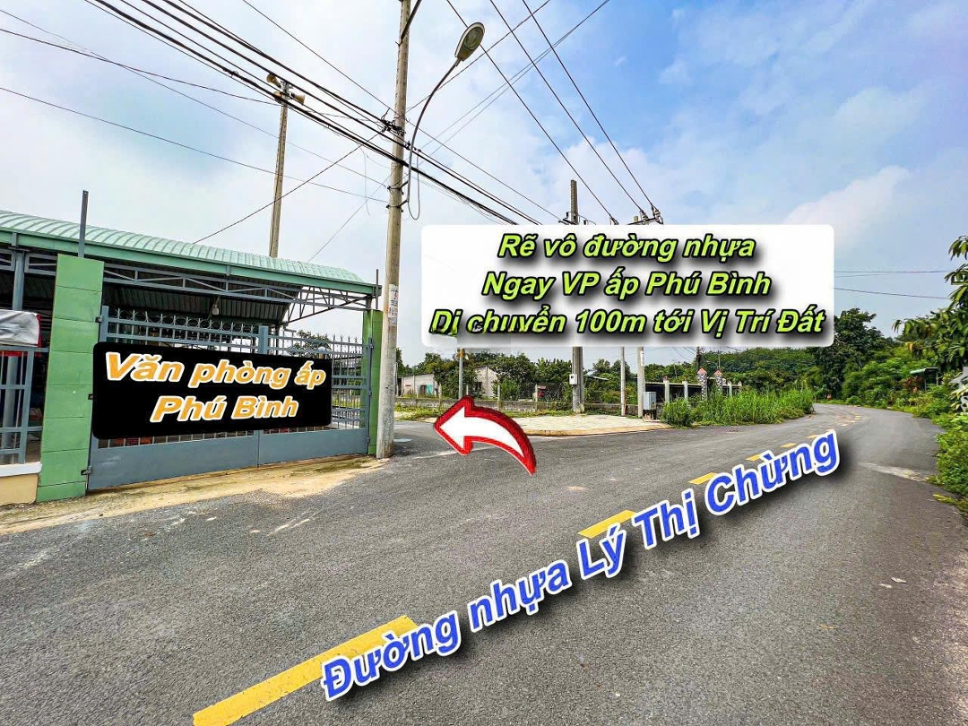 Cần Bán Lô Đất 80M2 (5X16M) Full Thổ Cư Đường Lý Thị Chừng, Phú Hòa Đông, Củ Chi Giá Chỉ 1 Tỷ 3Xx!