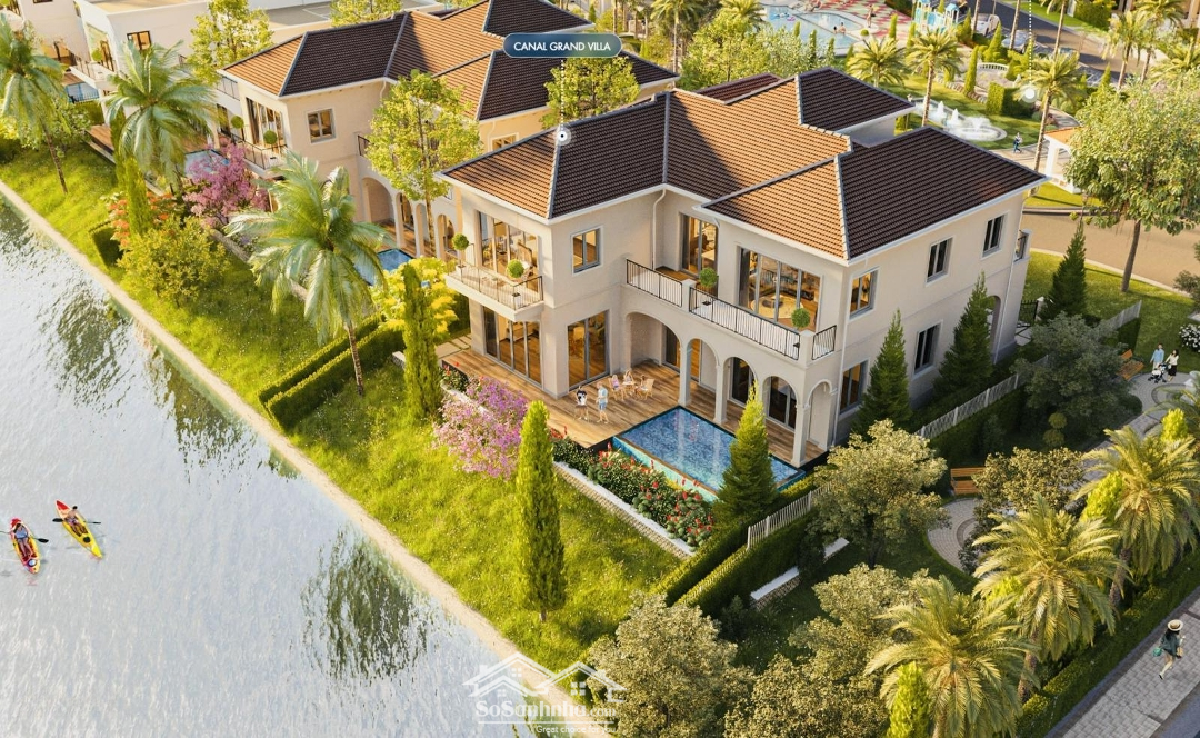 Biệt Thự Kênh Đào Châu Âu Park Village, Số Lượng Khan Hiếm, Compound An Ninh, 3 Mặt Là Kênh Đào