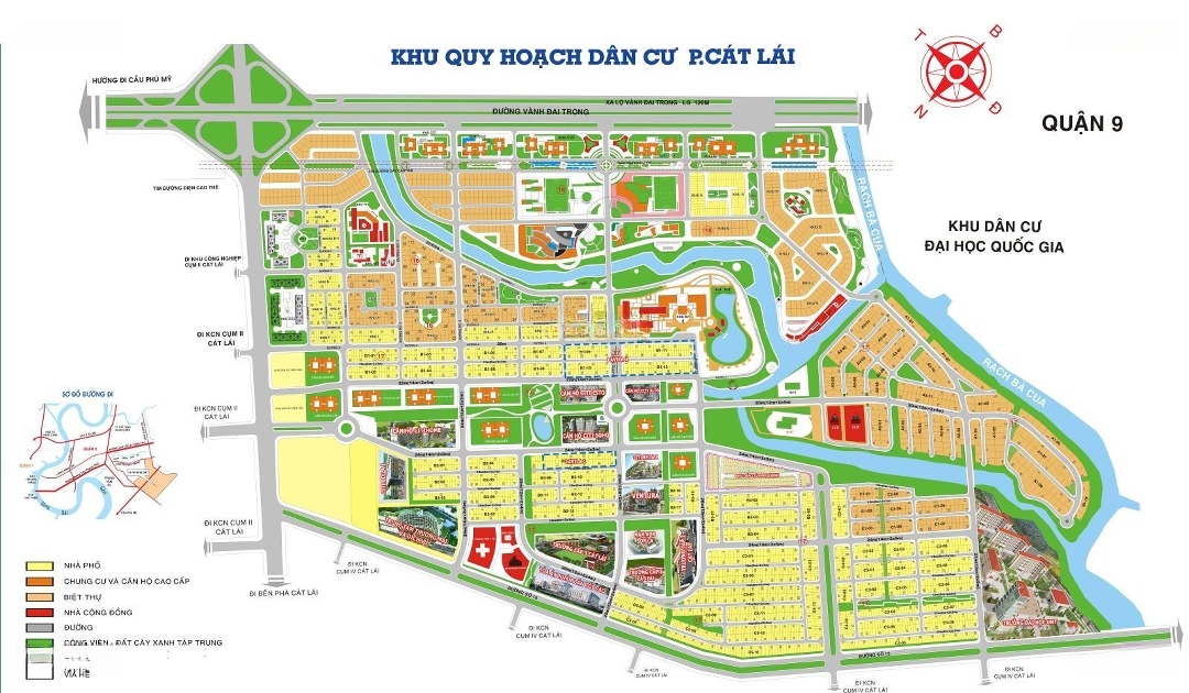 Bán Đất Kiến Á Tại Cát Lái Quận 2. Mặt Tiền Đường Rộng 20M Vị Trí Đẹp.diện Tích7X17M(119M2) Giá 65 Tr/M2