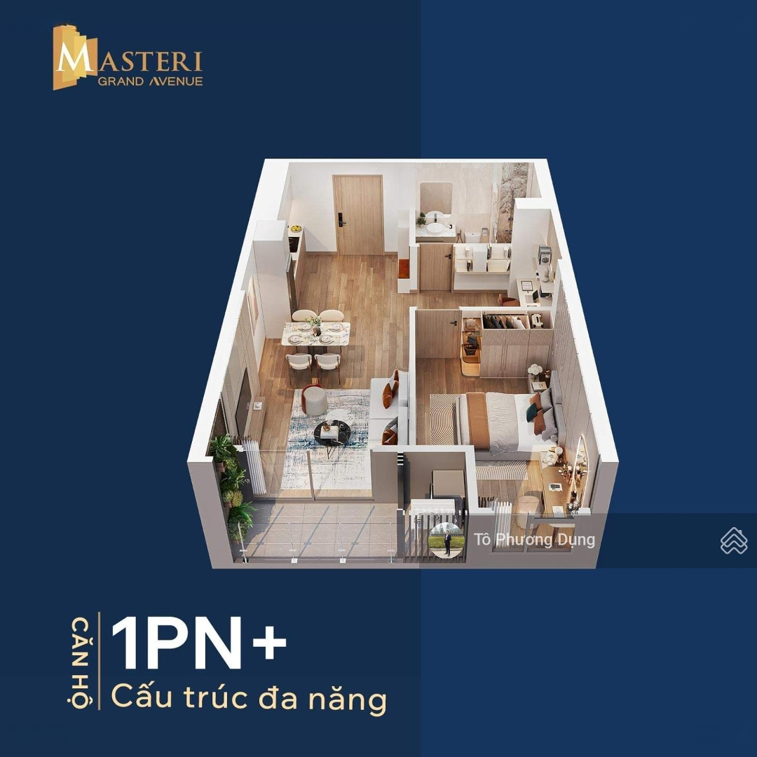 Độc Quyền Căn 1 Ngủ + 1, Masteri Grand Avenue Cổ Loa, Ck 17%, Vốn Đầu Tư Chỉ 1 Tỷ, Liên Hệ: 0844866336