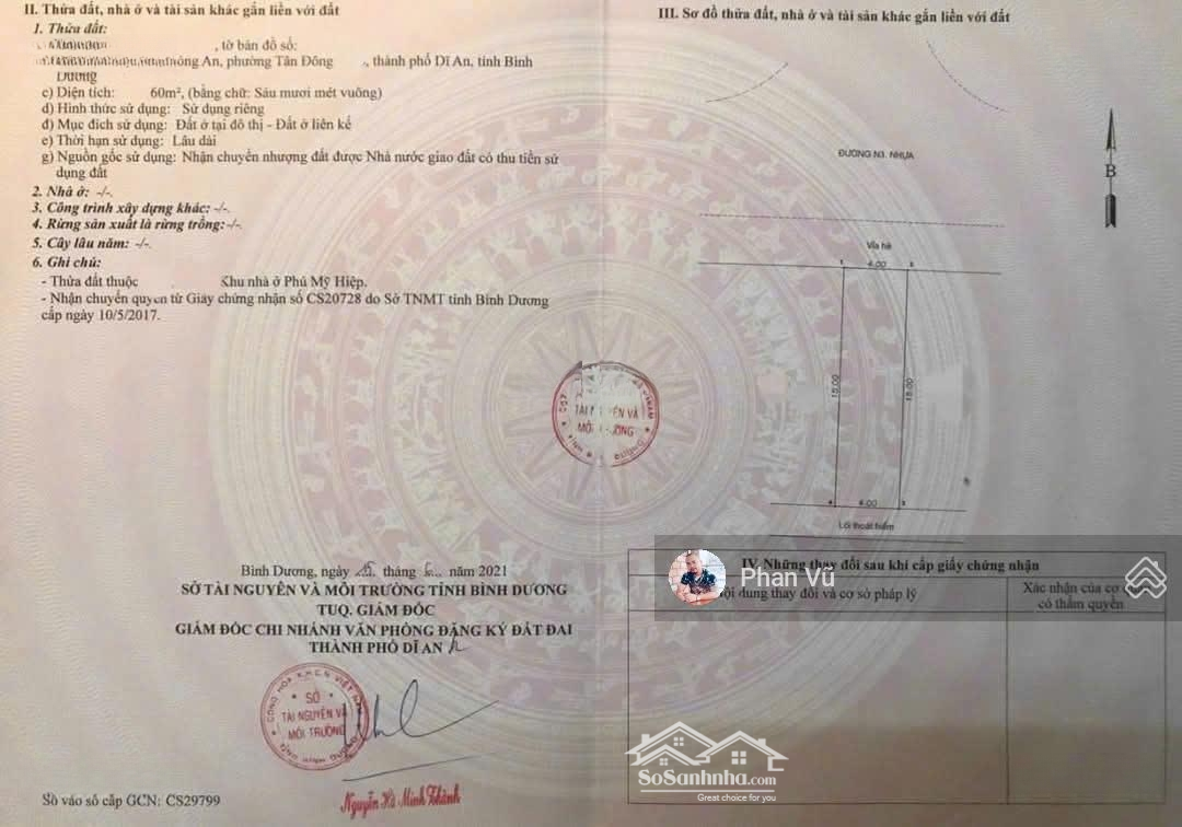 Bán Đất Nền Kdc Phú Mỹ Hiệp, Dĩ An, Giáp Thủ Đức. Giá Siêu Hời 2,15 Tỷ. Liên Hệ: 0909.290.286