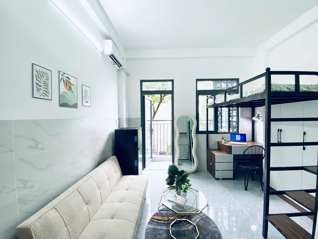 Căn Hộ Cho Thuê Đầy Đủ Nội Thất Tiện Nghi, Thang Máy, Nhà Mới Xây Gần Chợ Phạm Văn Hai