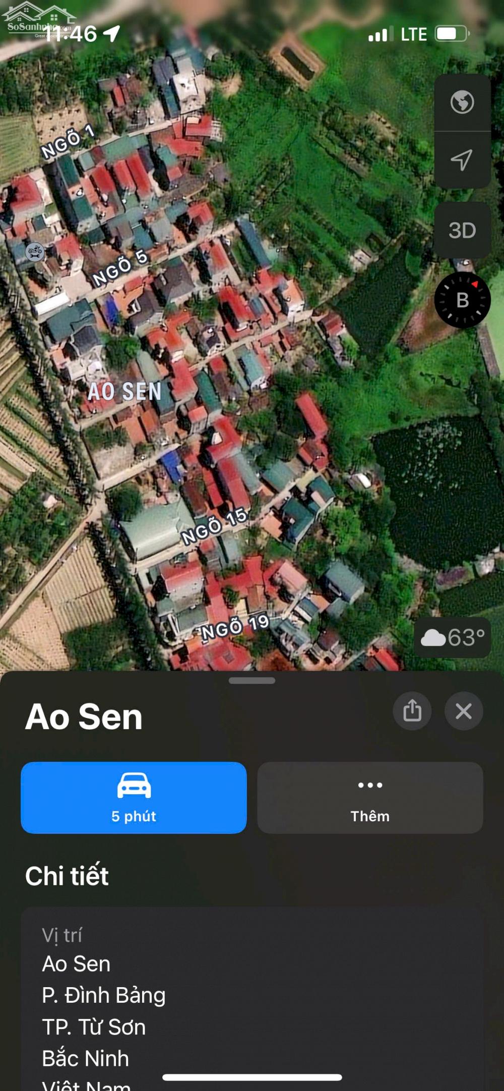 Mua đất thổ cư tặng nhà 2,5 tầng tại Ao Sen, Đình Bảng