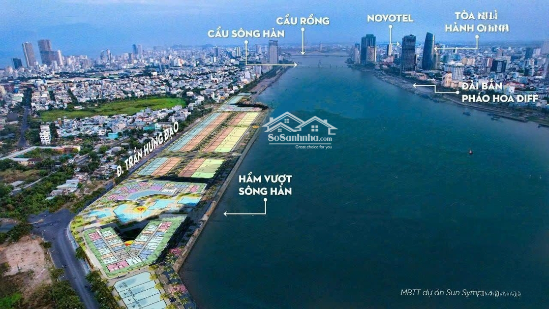Căn Townhouse 3 Tầng Sát Sông Hàn, Giá Gốc Từ Cđt Sun Group Chưa Qua Đầu Tư. Lh : 0818.82.1212.
