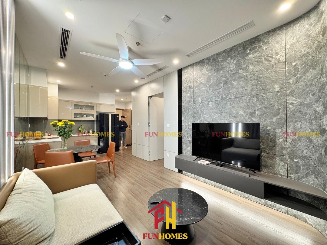 Cho Thuê Căn Hộ Vinhomes Symphony, Thiết Kế 2 Phòng Ngủ 2 Vệ Sinh Hoàn Thiện Full Đồ Hiện Đại, Cao Cấp