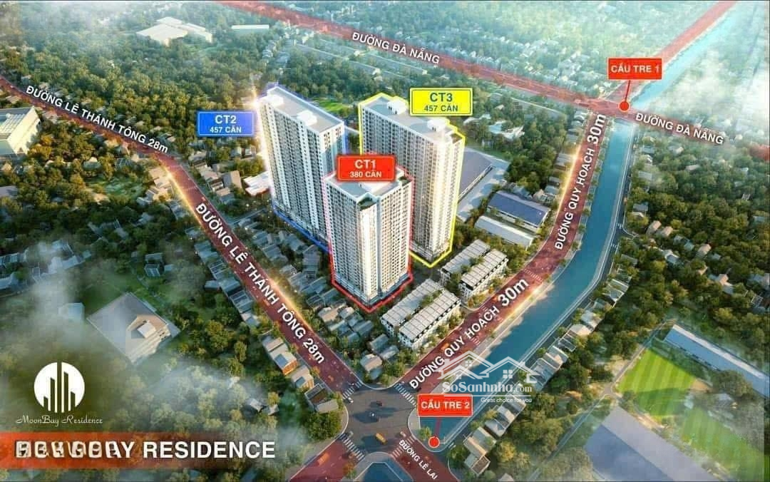 Bán Căn Hộ 2 Phòng Ngủ 2 Vệ Sinhtại Moonbay Residence 384 Lê Thánh Tông, 18,4 Triệu, 69,99M2