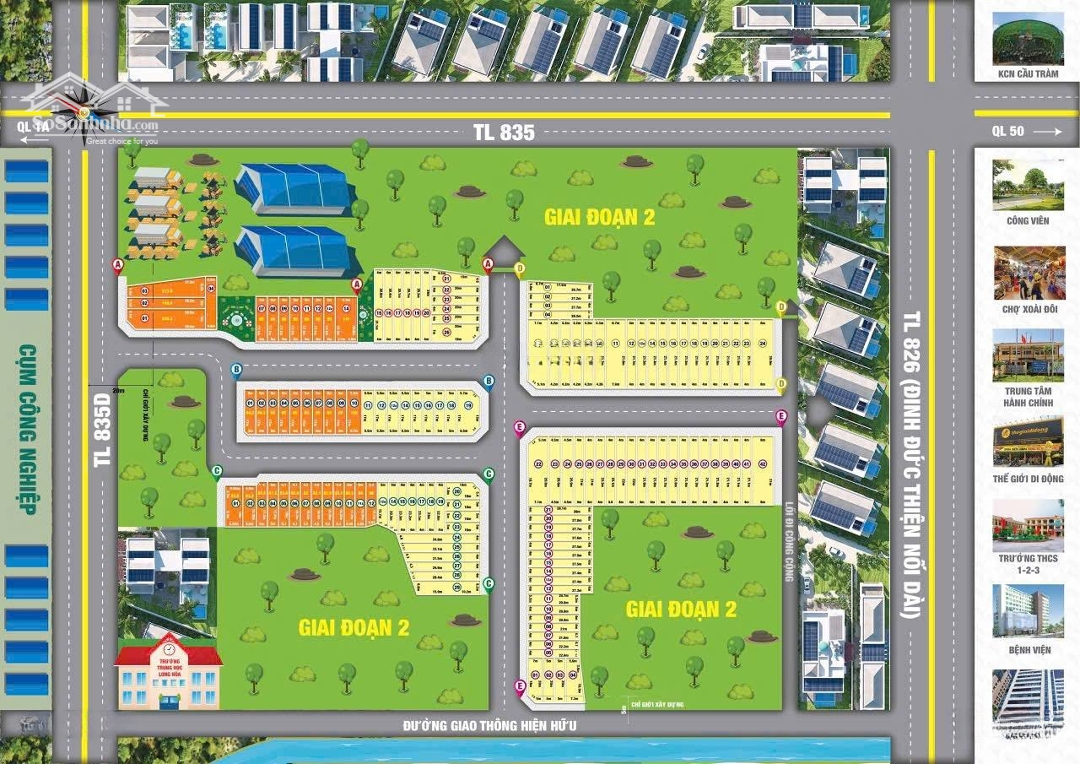 Bán Đất Nền Xã Long Hoà Diện Tích 90M2, Sổ Hồng Riêng Giá 650 Triệu/Tl